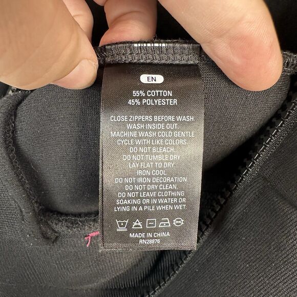 T-Mobile Jacket Full Zip Black Pink Logo Long Sleeve Pocket Employee Women's MD - Picture 4 of 4